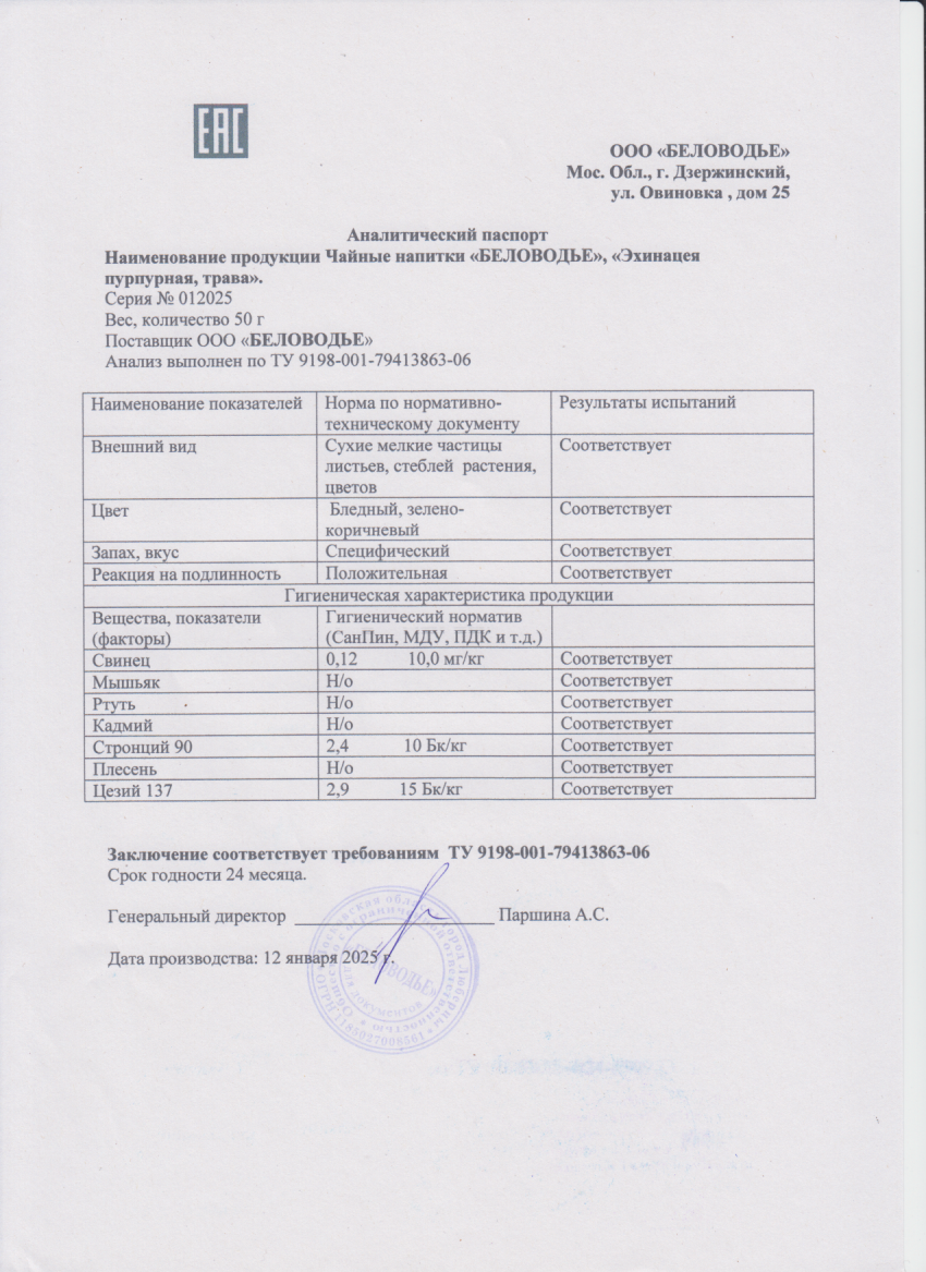 Паспорт №012025